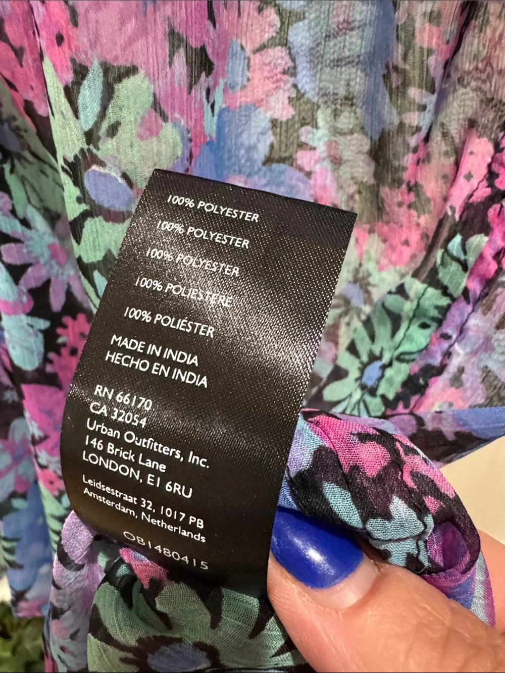 #739 FREE PEOPLE Floral Sheer Button-Down in Pink, Blue, Green, Purple PRETTY!